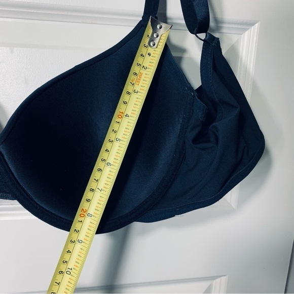 Juicy Couture Intimates Black Padded Push Up Bra Gold Metal Heart Sz 42D - Picture 6 of 13